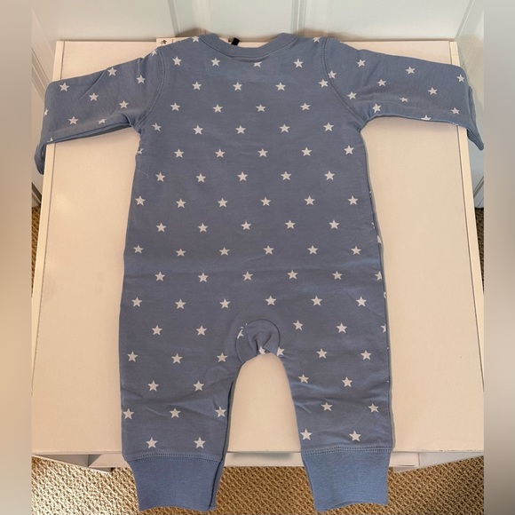 Baby’s First Favorites by Kidsform Blue Star Long Romper/Footie Size 6-12months - Picture 3 of 5